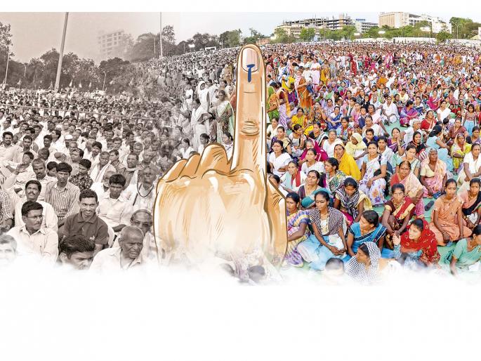 political gimmicks for crowd pulling in election | गर्दीचे गणित! political gimmicks for crowd pulling in election | गर्दीचे गणित!