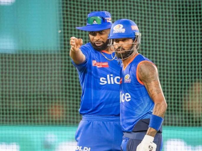 He's a confident guy. It's high time that we try to encourage & try to stop nitpick, Coach Kieron Pollard on Hardik Pandya’s fighting spirit, bowling at the Wankhede  | हार्दिकच्या बचावासाठी उतरला किरॉन पोलार्ड; म्हणतो, टीका करण्यापेक्षा त्याला प्रोत्साहन द्या