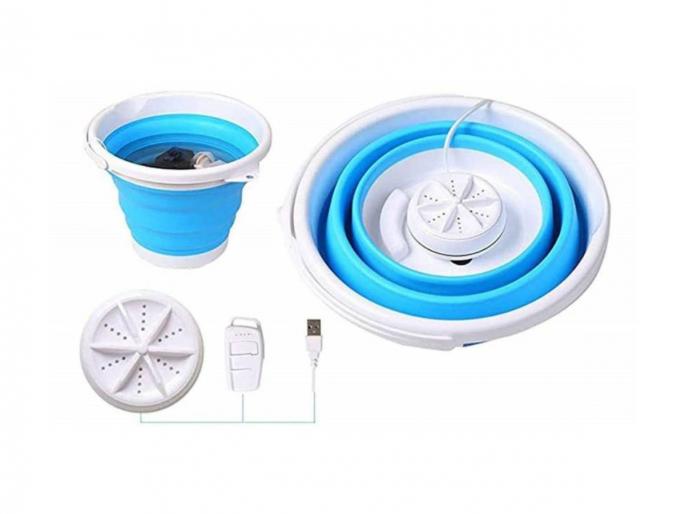 Portable washing machine in less price from flipkart and amazon  | वॉशिंग मशीनची ताकद छोट्याश्या बादलीत; कुठेही नेता येणार, 170 रुपयांमध्ये आणा घरी   Portable washing machine in less price from flipkart and amazon  | वॉशिंग मशीनची ताकद छोट्याश्या बादलीत; कुठेही नेता येणार, 170 रुपयांमध्ये आणा घरी