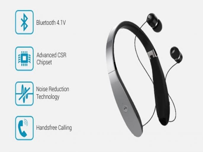 Portronics launches Harmonics 200 neckband earphones | पोरट्रॉनिक्सचा नेकबँड इयरफोन दाखल Portronics launches Harmonics 200 neckband earphones | पोरट्रॉनिक्सचा नेकबँड इयरफोन दाखल