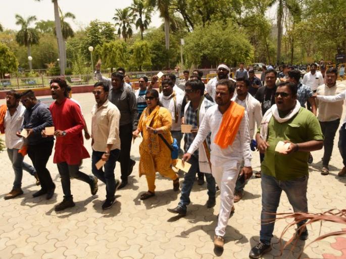  BJP's postcard movement against Mamata Banerjee in Nagpur | नागपुरात ममता बॅनर्जींविरोधात भाजपाचे ‘पोस्टकार्ड’ आंदोलन