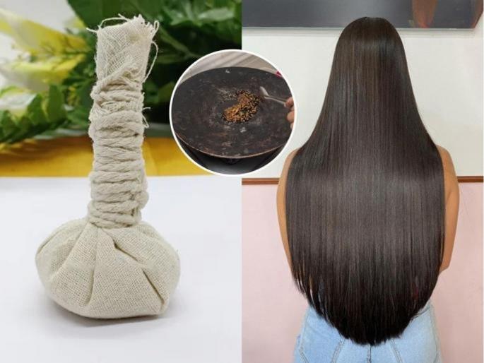 How To Make Potli For Hair Growth Ayurvedic Nutritionist Shares Best Hair Potli For Hair Growth ayurvedic hair potli for hair growth best hair potli recipe for long hair | दीपिका- कतरीनाची न्यूट्रिशनिस्ट सांगते केसांना करा पोटली मसाज! आजीबाईच्या बटव्यातील गुणकारी उपाय...