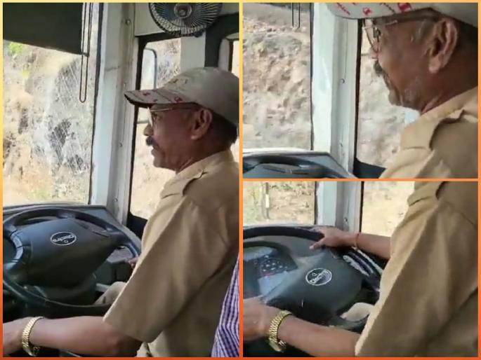 pmpml driver sings powada boost tourist enthusiasm video goes viral sinhgad fort | VIDEO | पर्यटकांचा उत्साह वाढवण्यासाठी PMPML च्या चालकाने गायला पोवाडा; व्हिडिओ व्हायरल pmpml driver sings powada boost tourist enthusiasm video goes viral sinhgad fort | VIDEO | पर्यटकांचा उत्साह वाढवण्यासाठी PMPML च्या चालकाने गायला पोवाडा; व्हिडिओ व्हायरल