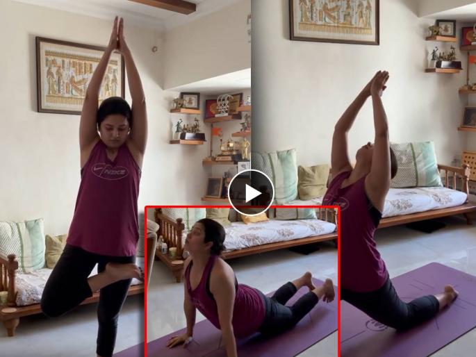 marathi actress prajakta mali shared suryanamaskar yog sadhana video | सूर्यनमस्कार कसा करावा? प्राजक्ता माळीने सांगितली योग्य पद्धत, पाहा व्हिडीओ marathi actress prajakta mali shared suryanamaskar yog sadhana video | सूर्यनमस्कार कसा करावा? प्राजक्ता माळीने सांगितली योग्य पद्धत, पाहा व्हिडीओ