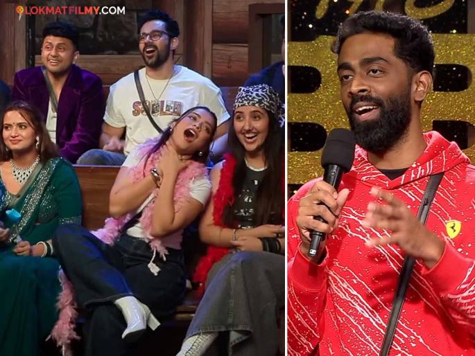 pranit more comedy video from bigg boss 19 he made jokes on all contestants during bb task | Video: 'बिग बॉस १९' विशेष टास्कमध्ये प्रणित मोरेची तुफान कॉमेडी, सदस्य हसून हसून लोटपोट pranit more comedy video from bigg boss 19 he made jokes on all contestants during bb task | Video: 'बिग बॉस १९' विशेष टास्कमध्ये प्रणित मोरेची तुफान कॉमेडी, सदस्य हसून हसून लोटपोट