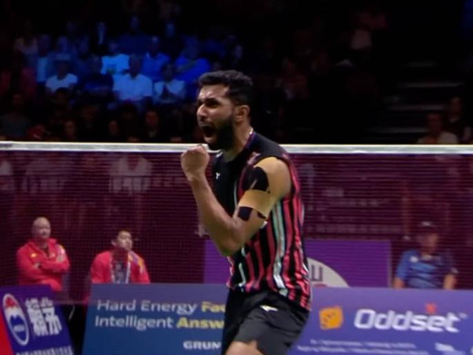HS Prannoy STUNS Defending World Champion, Reigning Olympic Champion Viktor Axelsen 13-21, 21-15, 21-16 to advance into SEMIS of World Championships | HS Pranoy : एच प्रणॉयने ऑलिम्पिक अन् वर्ल्ड चॅम्पियनला हरवलं, भारतासाठी पदक निश्चित केलं HS Prannoy STUNS Defending World Champion, Reigning Olympic Champion Viktor Axelsen 13-21, 21-15, 21-16 to advance into SEMIS of World Championships | HS Pranoy : एच प्रणॉयने ऑलिम्पिक अन् वर्ल्ड चॅम्पियनला हरवलं, भारतासाठी पदक निश्चित केलं
