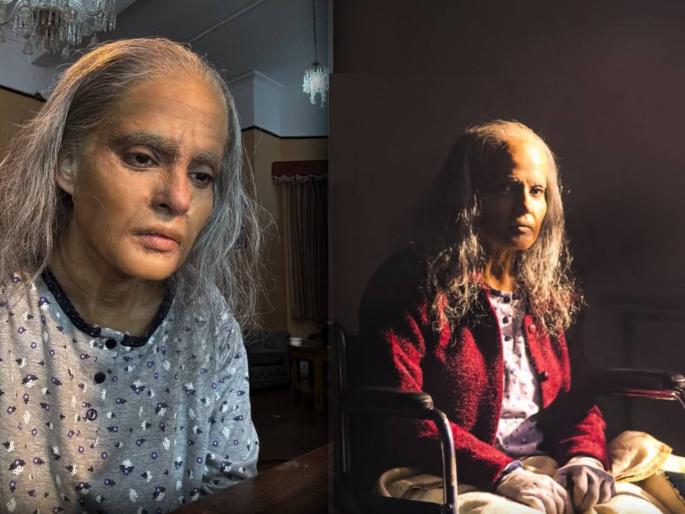 priya bapat 75 year old look for asmabhav movie shared bts video | चेहऱ्यावर सुरकुत्या, पातळ झालेले केस; मराठी अभिनेत्रीची झाली अशी अवस्था, म्हणते- "३.३० तास..."