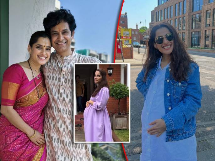 priya bapat shared her baby bump video for bin lagnachi goshta movie promotion fans reacted | "नक्कीच जुळं होणार", प्रिया बापटचा बेबी बंपचा व्हिडीओ पाहून चाहत्यांच्या कमेंट्स