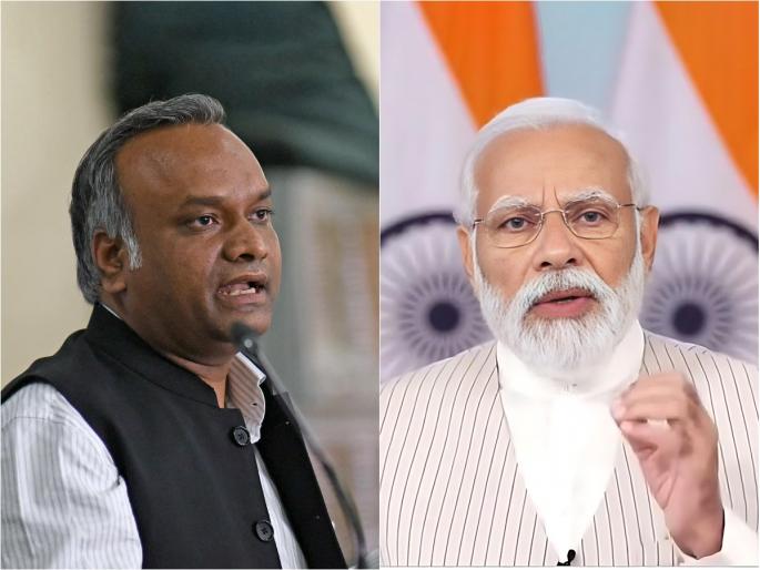 congress mallikarjun kharge son priyank kharge objectionable statement on pm narendra modi in karnataka election 2023 | मल्लिकार्जुन खरगेंच्या मुलाचे PM मोदींबाबत खळबळजनक विधान; प्रचारसभेत बोलताना म्हणाले... congress mallikarjun kharge son priyank kharge objectionable statement on pm narendra modi in karnataka election 2023 | मल्लिकार्जुन खरगेंच्या मुलाचे PM मोदींबाबत खळबळजनक विधान; प्रचारसभेत बोलताना म्हणाले...