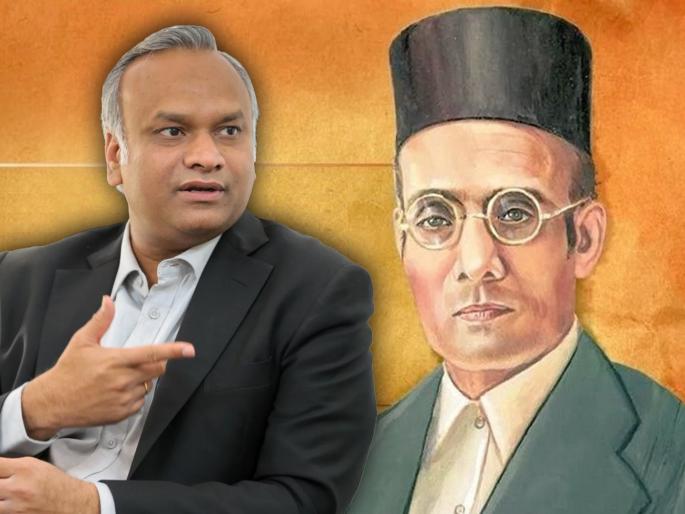 congress priyank kharge objectionable statement on veer savarkar and bjp replied | “सावरकर वीर नव्हते, प्रभारी असतो तर विधानसभेतील फोटो काढून टाकला असता”: प्रियांक खरगे congress priyank kharge objectionable statement on veer savarkar and bjp replied | “सावरकर वीर नव्हते, प्रभारी असतो तर विधानसभेतील फोटो काढून टाकला असता”: प्रियांक खरगे