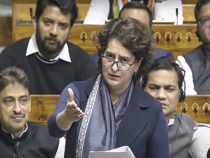 priyanka gandhi first speech in lok sabha over constitution strong attack on BJP in Lok Sabha, also directly targets PM Modi | "हे निकाल आले नसते तर..."; लोकसभेत प्रियंका गांधी यांचा भाजपवर जोरदार हल्लाबोल, PM मोदींवरही थेट निशाणा priyanka gandhi first speech in lok sabha over constitution strong attack on BJP in Lok Sabha, also directly targets PM Modi | "हे निकाल आले नसते तर..."; लोकसभेत प्रियंका गांधी यांचा भाजपवर जोरदार हल्लाबोल, PM मोदींवरही थेट निशाणा