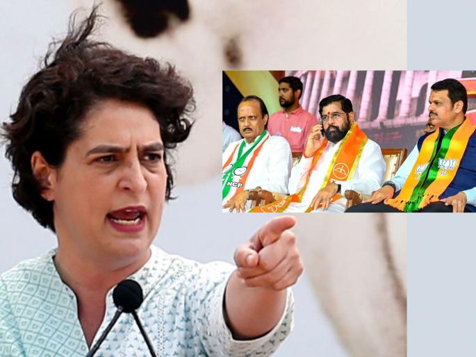 Eight lakh jobs in Maharashtra went to Gujarat; Priyanka Gandhi's attack on the Grand Alliance | महाराष्ट्रातील आठ लाख नोकऱ्या गुजरातला गेल्या; प्रियांका गांधींचा महायुतीवर हल्ला Eight lakh jobs in Maharashtra went to Gujarat; Priyanka Gandhi's attack on the Grand Alliance | महाराष्ट्रातील आठ लाख नोकऱ्या गुजरातला गेल्या; प्रियांका गांधींचा महायुतीवर हल्ला