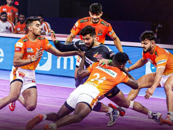 Pro Kabaddi League 2021-22 Day 4 Live Updates High Voltage Matches Patna Pirates Puneri Paltan all Records Scorecard Raids Results | Pro Kabaddi League 2021-22: हाय व्होल्टेज पंगा! यूपी योद्धा, पुणेरी पलटण अन् जयपूर पिंक पँथर्सचा रोमांचक विजय Pro Kabaddi League 2021-22 Day 4 Live Updates High Voltage Matches Patna Pirates Puneri Paltan all Records Scorecard Raids Results | Pro Kabaddi League 2021-22: हाय व्होल्टेज पंगा! यूपी योद्धा, पुणेरी पलटण अन् जयपूर पिंक पँथर्सचा रोमांचक विजय