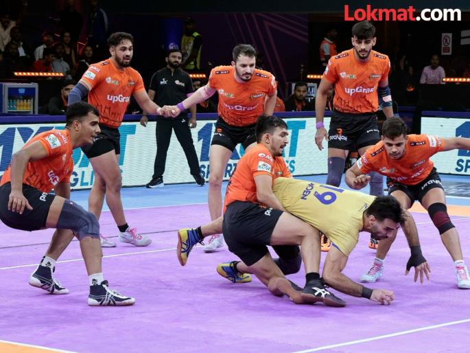 U Mumba on the brink of elimination in the Pro Kabaddi League | Pro Kabaddi League : प्रो कबड्डी लीगमध्ये यु मुम्बा बाद फेरीच्या उंबरठ्यावर U Mumba on the brink of elimination in the Pro Kabaddi League | Pro Kabaddi League : प्रो कबड्डी लीगमध्ये यु मुम्बा बाद फेरीच्या उंबरठ्यावर