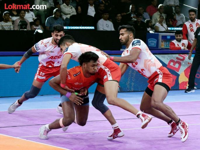 Gujarat Giants win over U Mumba; Pro Kabaddi League: Gujarat Giants win 34-33 in the last second | गुजरात जाएंटसचा यु मुम्बावर विजय; प्रो कबड्डी लीग : अखेरच्या सेकंदाला गुजरात जाएंटसची ३४-३३ अशी बाजी Gujarat Giants win over U Mumba; Pro Kabaddi League: Gujarat Giants win 34-33 in the last second | गुजरात जाएंटसचा यु मुम्बावर विजय; प्रो कबड्डी लीग : अखेरच्या सेकंदाला गुजरात जाएंटसची ३४-३३ अशी बाजी
