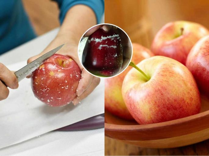 proper method of cleaning apple, how to wash apple to remove wax and chemicals on it | सफरचंद नुसतंच पाण्याने धुता? त्यावरचं मेण, चिकट केमिकल्स काढून टाकण्यासाठी 'या' गोष्टी गरजेच्या.. proper method of cleaning apple, how to wash apple to remove wax and chemicals on it | सफरचंद नुसतंच पाण्याने धुता? त्यावरचं मेण, चिकट केमिकल्स काढून टाकण्यासाठी 'या' गोष्टी गरजेच्या..