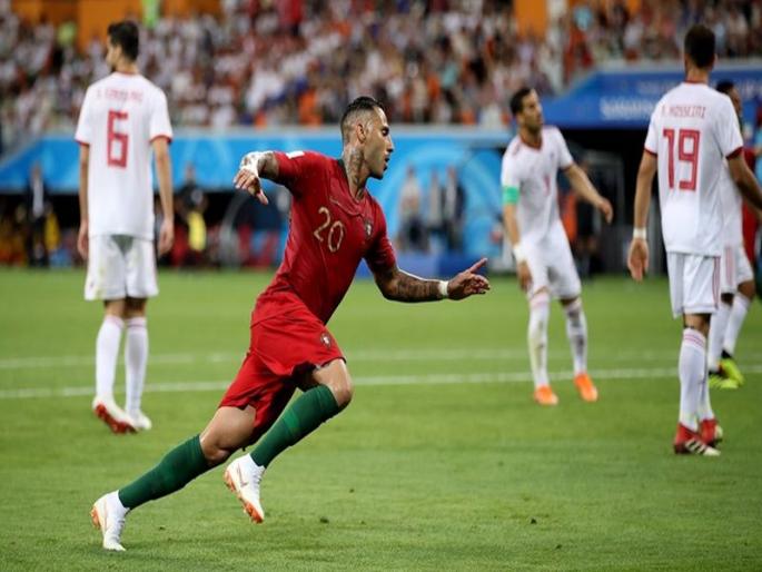 Fifa Football World Cup 2018: In Portugal vs Iran match Ricardo's goal give leads to Portugal's | Fifa Football World Cup 2018 : रिकार्डोच्या गोलच्या जोरावर पोर्तुगालला आघाडी Fifa Football World Cup 2018: In Portugal vs Iran match Ricardo's goal give leads to Portugal's | Fifa Football World Cup 2018 : रिकार्डोच्या गोलच्या जोरावर पोर्तुगालला आघाडी