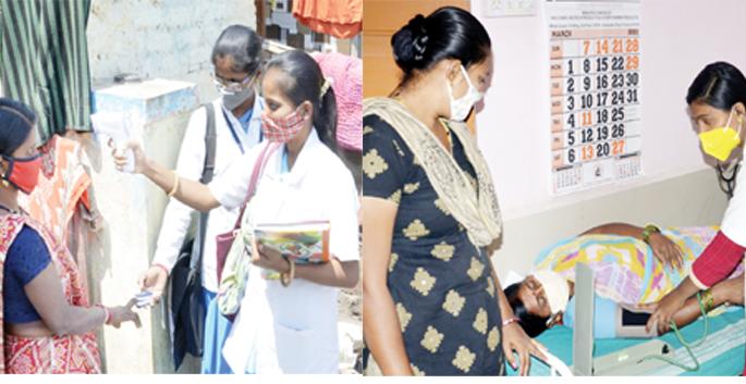 Pooja Anyasmin Corona working day and night in the patient care | पोटातला जीव सांभाळत पूजा अन्  यास्मीन कोरोना रुग्णसेवेत अहोरात्र कार्यरत Pooja Anyasmin Corona working day and night in the patient care | पोटातला जीव सांभाळत पूजा अन्  यास्मीन कोरोना रुग्णसेवेत अहोरात्र कार्यरत