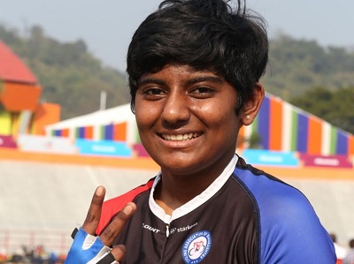 Puja Danole won two gold medals in the National Road Cycling Championship | राष्ट्रीय रोड सायकलींग स्पर्धेत पुजा दानोळेला दोन सुवर्णपदक Puja Danole won two gold medals in the National Road Cycling Championship | राष्ट्रीय रोड सायकलींग स्पर्धेत पुजा दानोळेला दोन सुवर्णपदक
