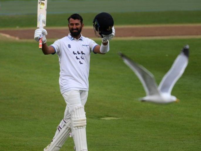 Fantastic Cheteshwar Pujara continues in County 2022, 2 hundreds and 1 double hundred from 5 innings for Sussex, Watch Video | Cheteshwar Pujara : द्विशतक, शतक अन् पुन्हा शतक!; चेतेश्वर पुजारा सूसाट सुटलाय; टीम इंडियाच्या कसोटी संघात दावा ठोकलाय, Video 