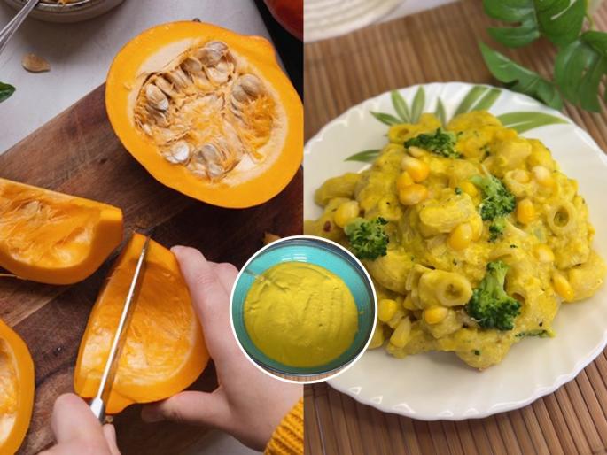 how to make creamy pumpkin pasta for kids at Home easy and healthy pasta recipes for school tiffin restaurant-style pumpkin pasta recipe without cream | यार भोपळा कोण खातं? मग खा भोपळ्याचा पास्ता, हॉटेलमधल्या पास्त्यापेक्षाही भारी जबरदस्त रेसिपी