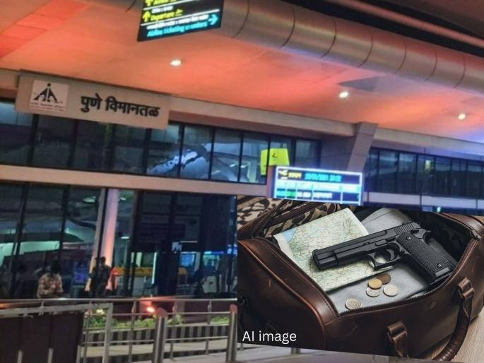 Gun and cartridges found in Pandharpur leader's bag at Pune airport; Who is that leader? | पुणे विमानतळावर पंढरपुरातील नेत्याच्या बॅगेत बंदुकीसह सापडली काडतुसे; तो नेता कोण? Gun and cartridges found in Pandharpur leader's bag at Pune airport; Who is that leader? | पुणे विमानतळावर पंढरपुरातील नेत्याच्या बॅगेत बंदुकीसह सापडली काडतुसे; तो नेता कोण?