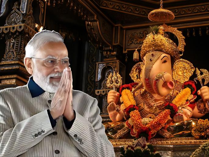 vishwaguru bane bharat apana prime minister narendra modi will resolve before Dagdusheth ganpati | "विश्वगुरू बने भारत अपना", पंतप्रधान नरेंद्र मोदी दगडूशेठच्या बाप्पापुढे संकल्प करणार vishwaguru bane bharat apana prime minister narendra modi will resolve before Dagdusheth ganpati | "विश्वगुरू बने भारत अपना", पंतप्रधान नरेंद्र मोदी दगडूशेठच्या बाप्पापुढे संकल्प करणार