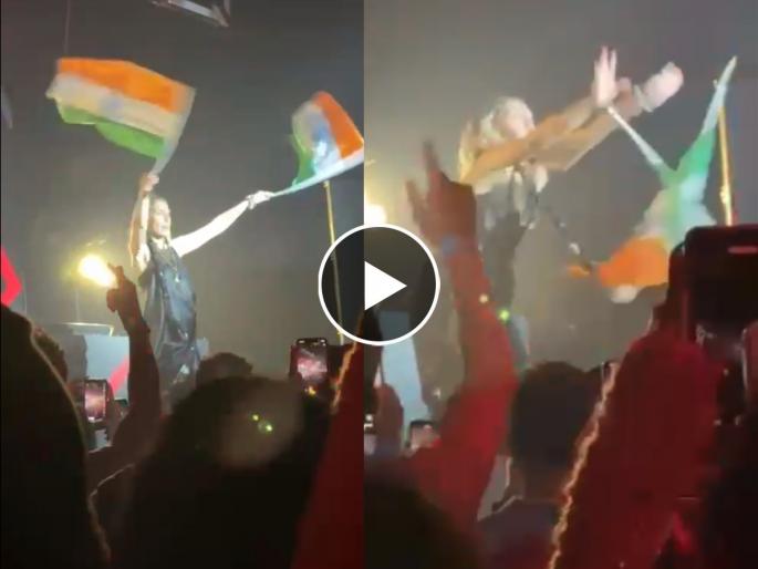 video Tricolor in hand, danced and danced; A case has been registered against the singer in Pune | VIDEO : हातात तिरंगा, नाचवला अन् भिरकावला; पुण्यात गायिकेविरुद्ध गुन्हा दाखल video Tricolor in hand, danced and danced; A case has been registered against the singer in Pune | VIDEO : हातात तिरंगा, नाचवला अन् भिरकावला; पुण्यात गायिकेविरुद्ध गुन्हा दाखल