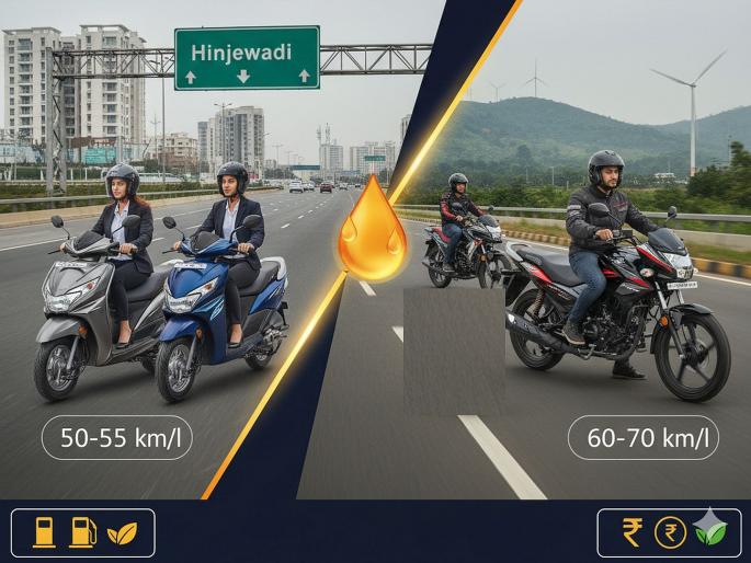 Pune commute best mileage bikes scooters: If your daily commute in Pune is 35 km, which scooter or motorcycle should you buy? | तुमचा पुण्यातील रोजचा प्रवास ३५ किमी आहे, तर तुम्ही कोणती स्कूटर, मोटरसायकल घ्यावी? Pune commute best mileage bikes scooters: If your daily commute in Pune is 35 km, which scooter or motorcycle should you buy? | तुमचा पुण्यातील रोजचा प्रवास ३५ किमी आहे, तर तुम्ही कोणती स्कूटर, मोटरसायकल घ्यावी?