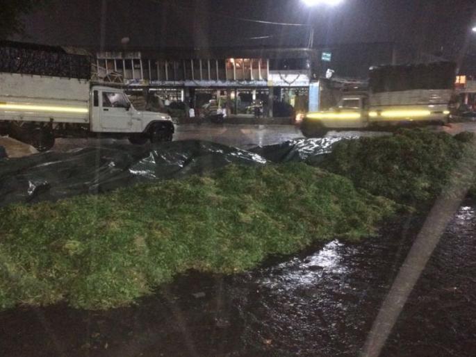 The city of Pune is hit by severe rain, the vegetables also hit the bus | पुणे शहराला जोरदार अवकाळी पावसाचा तडाखा, भाज्यांनाही बसला फटका The city of Pune is hit by severe rain, the vegetables also hit the bus | पुणे शहराला जोरदार अवकाळी पावसाचा तडाखा, भाज्यांनाही बसला फटका