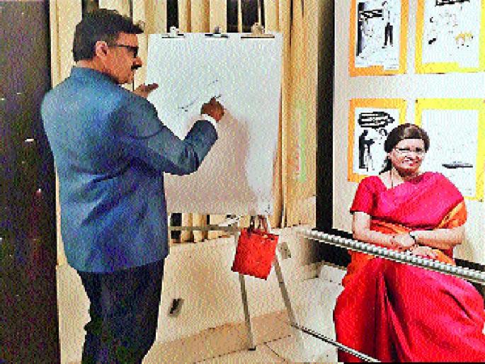 R. K. Laxman's memorial in Baner -Mukta Tilak | बाणेरमध्ये आर. के. लक्ष्मण यांचे स्मारक, मुक्ता टिळक यांचे सूतोवाच R. K. Laxman's memorial in Baner -Mukta Tilak | बाणेरमध्ये आर. के. लक्ष्मण यांचे स्मारक, मुक्ता टिळक यांचे सूतोवाच