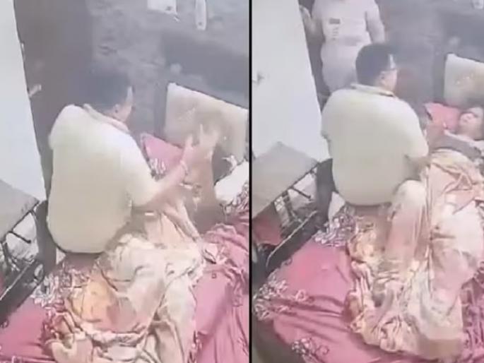 viral video of man who brutally beaten his sick mother ropar | नात्याला काळीमा! केस ओढले, डोकं आपटलं; मुलाची जन्मदात्या आईला बेदम मारहाण viral video of man who brutally beaten his sick mother ropar | नात्याला काळीमा! केस ओढले, डोकं आपटलं; मुलाची जन्मदात्या आईला बेदम मारहाण
