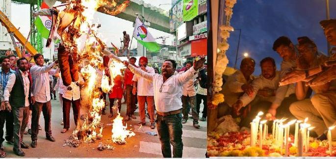Pulwama attack: Kashmir will happen, but Pakistan will not be: Nagpur protests | Pulwama attack : कश्मीर तो होगा, मगर पाकिस्तान नही होगा : नागपुरात जागोजागी निदर्शन Pulwama attack: Kashmir will happen, but Pakistan will not be: Nagpur protests | Pulwama attack : कश्मीर तो होगा, मगर पाकिस्तान नही होगा : नागपुरात जागोजागी निदर्शन