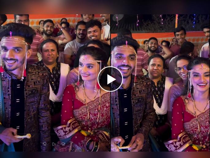 a cricket lover groom while saying to her wife he will never leave to play cricket video goes viral on social media | क्रिकेटप्रेमी नवरदेवाचा हटके उखाणा, पत्नीला थेट दिला इशारा, म्हणतो, 'क्रिकेट कधीच नाही सोडणार...'