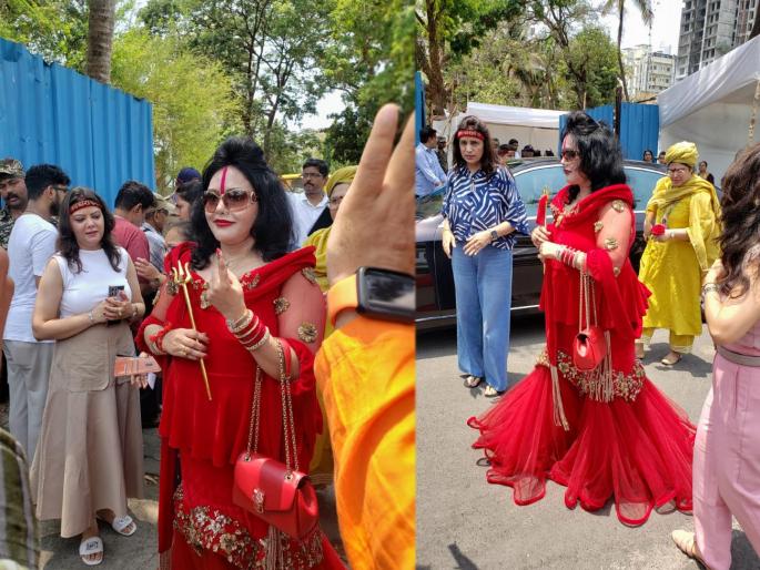 Radhe Maa's VIP treatment sparks controversy among voters | राधे माँला व्हीआयपी वागणूक दिल्याने मतदारांमध्ये बाचाबाची Radhe Maa's VIP treatment sparks controversy among voters | राधे माँला व्हीआयपी वागणूक दिल्याने मतदारांमध्ये बाचाबाची