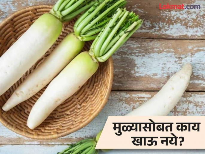 4 foods you should avoid eating with radish | मुळ्यासोबत चुकूनही खाऊ नये 'या' ४ गोष्टी, आरोग्याचं होईल नुकसान! 4 foods you should avoid eating with radish | मुळ्यासोबत चुकूनही खाऊ नये 'या' ४ गोष्टी, आरोग्याचं होईल नुकसान!