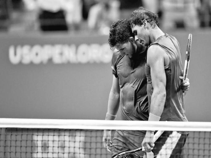 US Open 2018: Rafael Nadal in semis | US Open 2018: राफेल नदाल उपांत्य फेरीत, थिएमने विजयासाठी पाच तास झुंजवले US Open 2018: Rafael Nadal in semis | US Open 2018: राफेल नदाल उपांत्य फेरीत, थिएमने विजयासाठी पाच तास झुंजवले