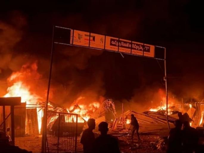 israel and hamas war israel conducts air strike in rafah 35 killed and many injured | भीषण! इस्रायलने राफामध्ये केला एअर स्ट्राईक; 35 जणांचा मृत्यू, अनेक जण जखमी israel and hamas war israel conducts air strike in rafah 35 killed and many injured | भीषण! इस्रायलने राफामध्ये केला एअर स्ट्राईक; 35 जणांचा मृत्यू, अनेक जण जखमी