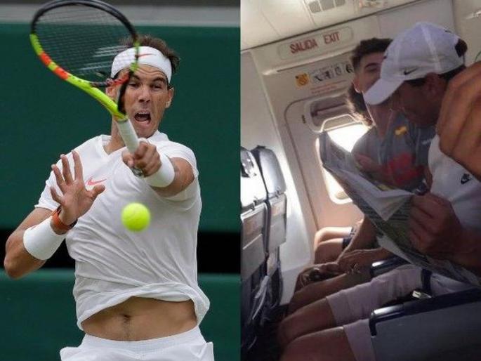 Rafael Nadal travelling in economy class | काटकसरी नदाल, केला इकोनॉमी क्लासमधून प्रवास Rafael Nadal travelling in economy class | काटकसरी नदाल, केला इकोनॉमी क्लासमधून प्रवास