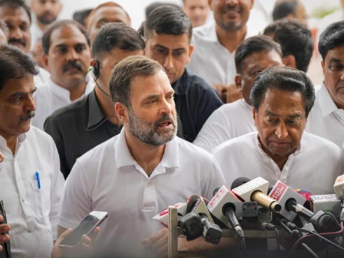 Congress Rahul Gandhi :"We won 136 seats in Karnataka, we will win 150 seats in Madhya Pradesh", Rahul Gandhi expressed confidence. | ‘कर्नाटकमध्ये 136 जिंकल्या, मध्य प्रदेशात 150 जागा जिंकू’, राहुल गांधींनी व्यक्त केला विश्वास Congress Rahul Gandhi :"We won 136 seats in Karnataka, we will win 150 seats in Madhya Pradesh", Rahul Gandhi expressed confidence. | ‘कर्नाटकमध्ये 136 जिंकल्या, मध्य प्रदेशात 150 जागा जिंकू’, राहुल गांधींनी व्यक्त केला विश्वास