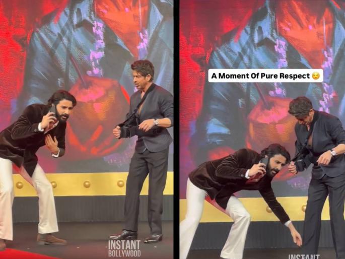 raghav juyal touches feet of shah rukh khan on stage the baddas of bollywood video | भर कार्यक्रमात स्टेजवरच राघव जुयाल पडला शाहरुख खानच्या पाया, चाहत्यांकडून कौतुकाचा वर्षाव, पाहा व्हिडीओ