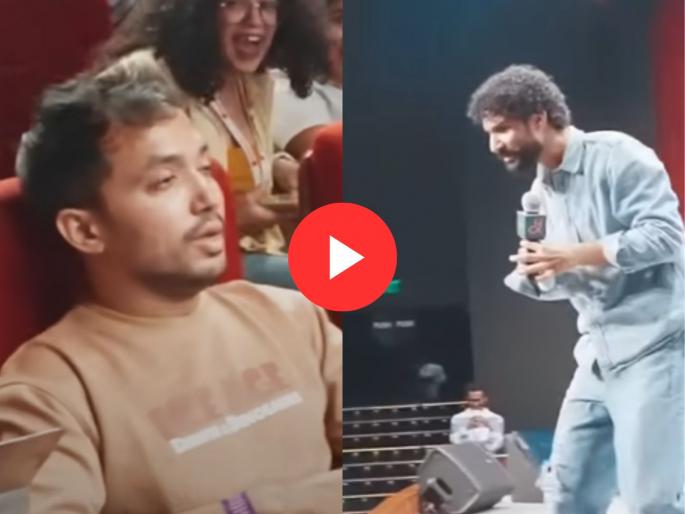 raghav juyal viral video of someone is sleeping in front of him what happened next | Video: राघव जुयाल बोलत असताना पहिल्याच रांगेतील माणूस घोरत होता; पुढे घडलं असं काही की, सर्वांची हसून पुरेवाट raghav juyal viral video of someone is sleeping in front of him what happened next | Video: राघव जुयाल बोलत असताना पहिल्याच रांगेतील माणूस घोरत होता; पुढे घडलं असं काही की, सर्वांची हसून पुरेवाट