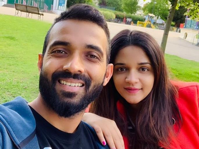 Ajinkya Rahane share photo with wife and new born baby | अजिंक्यची नन्ही परीशी भेट; शेअर केला मुलीसोबतचा Cute फोटो