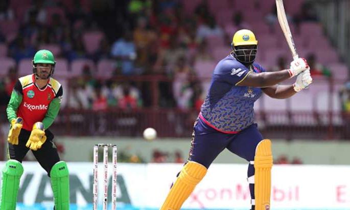 140 kg rahkeem carnival double hundred blast in t20 | १४० किलोच्या कॉर्नवालचा टी-२०त ‘द्विशतकी धमाका’