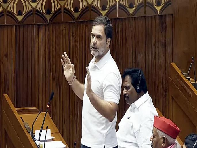 Tax terrorism in the country; Opposition leader Rahul Gandhi attack in the Lok Sabha on Narendra Modi Governement | देशात 'टॅक्स' दहशतवाद, चक्रव्यूह...; विरोधी पक्षनेते राहुल गांधींचा लोकसभेत हल्लाबोल Tax terrorism in the country; Opposition leader Rahul Gandhi attack in the Lok Sabha on Narendra Modi Governement | देशात 'टॅक्स' दहशतवाद, चक्रव्यूह...; विरोधी पक्षनेते राहुल गांधींचा लोकसभेत हल्लाबोल