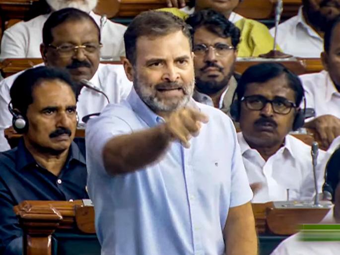 Rahul Gandhi accuses the BJP, Narendra Modi on Manipur; gave example of Ravan | राहुल गांधी, तुम्ही संयमाने बोला! लोकसभाध्यक्षांना असे का म्हणावे लागले... Rahul Gandhi accuses the BJP, Narendra Modi on Manipur; gave example of Ravan | राहुल गांधी, तुम्ही संयमाने बोला! लोकसभाध्यक्षांना असे का म्हणावे लागले...