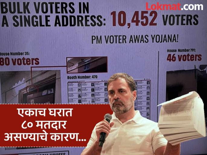 Rahul Gandhi's claim that there are 80 voters at the same address has been clarified by a booth level officer | 'एकाच घराच्या पत्त्यावर 80 मतदार आहेत, कारण..."; राहुल गांधींचा आरोप, बूथ लेव्हल ऑफिसरने केला खुलासा Rahul Gandhi's claim that there are 80 voters at the same address has been clarified by a booth level officer | 'एकाच घराच्या पत्त्यावर 80 मतदार आहेत, कारण..."; राहुल गांधींचा आरोप, बूथ लेव्हल ऑफिसरने केला खुलासा