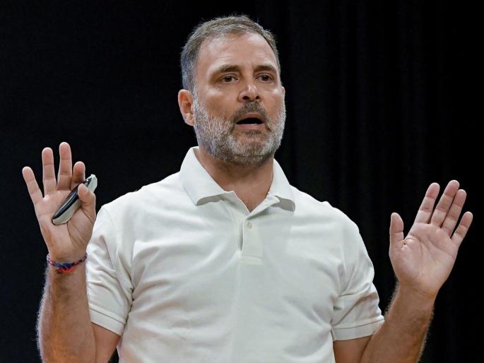 I repeat India has a weak Prime Minister Rahul Gandhi attacks on H-1B visa issue | "मी पुन्हा सांगतो, भारताकडे एक कमकुवत पंतप्रधान", H-1B व्हिसा प्रकरणावरून राहुल गांधींचा हल्लाबोल I repeat India has a weak Prime Minister Rahul Gandhi attacks on H-1B visa issue | "मी पुन्हा सांगतो, भारताकडे एक कमकुवत पंतप्रधान", H-1B व्हिसा प्रकरणावरून राहुल गांधींचा हल्लाबोल