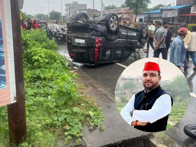 Samajwadi Party MLA Rahul Lodhi Injured in Car Accident | सपा आमदाराच्या कारला अपघात, अचानक गाडीचे स्टेअरिंग तुटले अन्... Samajwadi Party MLA Rahul Lodhi Injured in Car Accident | सपा आमदाराच्या कारला अपघात, अचानक गाडीचे स्टेअरिंग तुटले अन्...