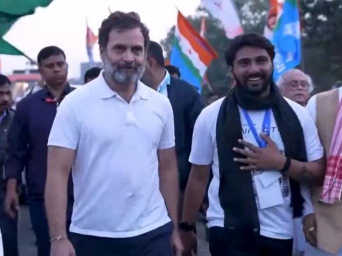 Congress Rahul Gandhi reaches durga temple in assam during bharat jodo nyay yatra youth congress vehicles attacked | आसामच्या दुर्गा मंदिरात पोहोचले राहुल गांधी; युवक काँग्रेसच्या वाहनांवर झाला हल्ला Congress Rahul Gandhi reaches durga temple in assam during bharat jodo nyay yatra youth congress vehicles attacked | आसामच्या दुर्गा मंदिरात पोहोचले राहुल गांधी; युवक काँग्रेसच्या वाहनांवर झाला हल्ला